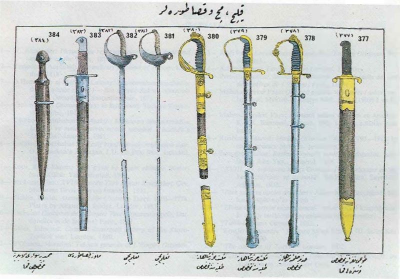 Kılıç meç ve kasaturalar 377-384: