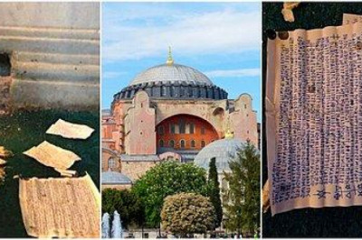 Ayasofya'da Parşömenler Bulundu