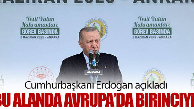 Cumhurbaşkanı Erdoğan ; Avrupa'da Birinciyiz Demişti.